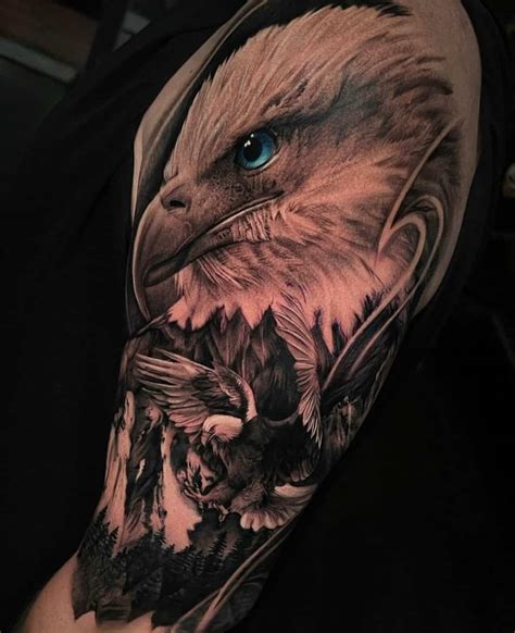 blood eagle tattoo|realistic eagle tattoos.